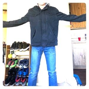 Levi’s Zipper Shell Jacket - Sherpa Lining Size L